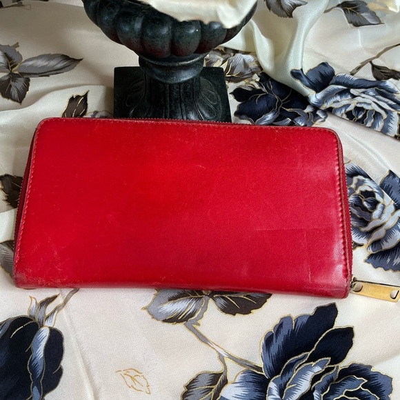 Celine Red Leather Wallet - Picture 2 of 7